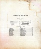 Table of Contents, Sauk County 1906